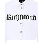 John Richmond Camicia Manica Lunga Itnta Unita Modello Crop Bianco per Neonata RGA25116CA BIANCO JOHN RICHMOND 