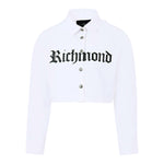 John Richmond Camicia Manica Lunga Itnta Unita Modello Crop Bianco per Bambina RGA25116CAX BIANCO JOHN RICHMOND 