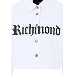 John Richmond Camicia Manica Lunga Itnta Unita Modello Crop Bianco per Bambina RGA25116CAX BIANCO JOHN RICHMOND 