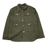 John Richmond Camicia Manica Lunga tinta unita con Brillantini Verde per Bambina RGA25140CA VERDE JOHN RICHMOND 
