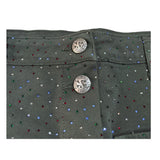 John Richmond Gonna tinta unita con Brillantini Verde per Bambina RGA25143GOX VERDE JOHN RICHMOND 