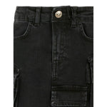 John Richmond Gonna In Denim tinta unita Nero per Neonata RGA25218GON NERO JOHN RICHMOND 