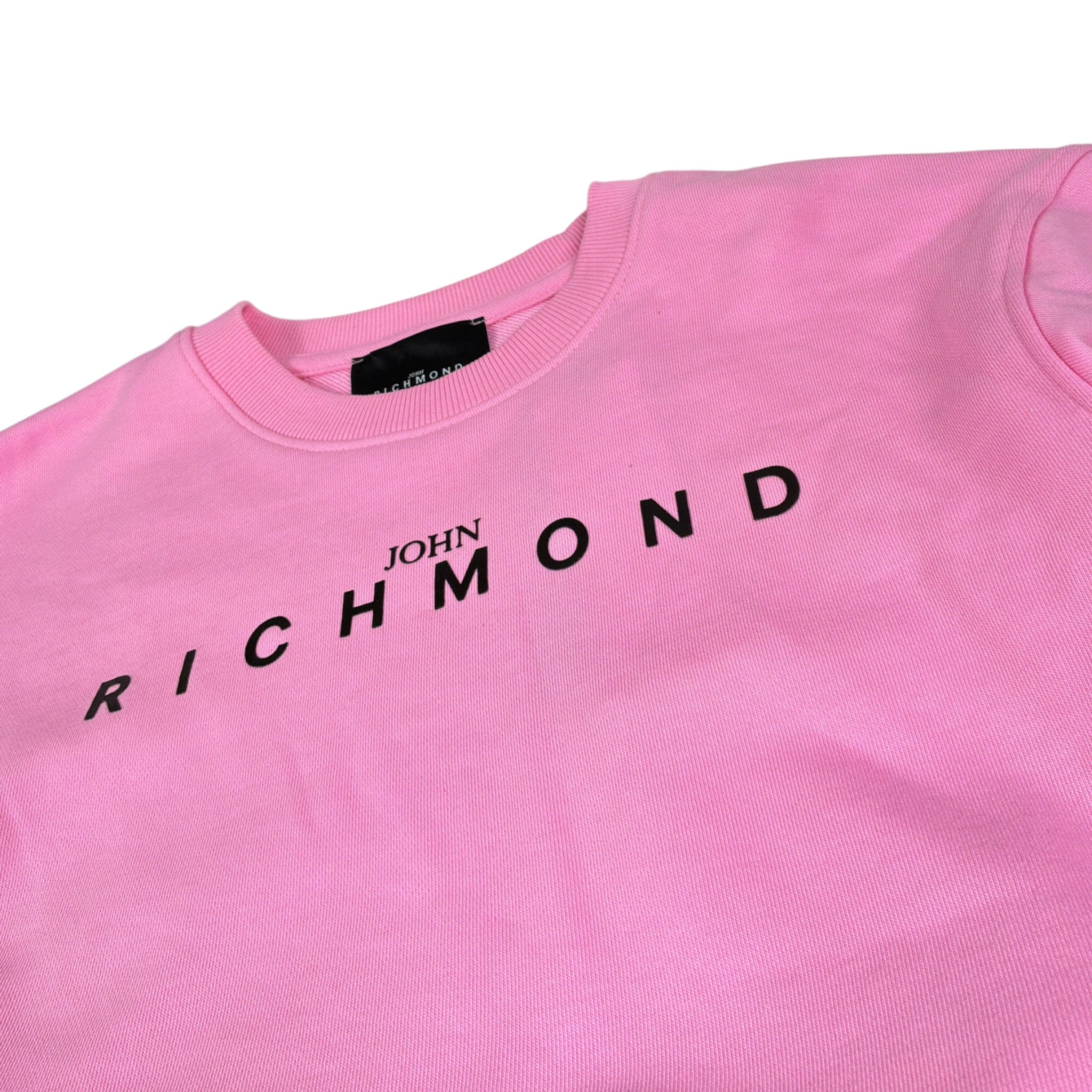 John Richmond Completo 2Pz Bicolore Felpa-Pantalone Rosa/Nero per Bambina RGA26019CF ROSA/NERO JOHN RICHMOND 