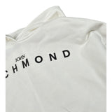 John Richmond Completo 2Pz Felpa tinta unita con Stampa E Cappuccio-Leggins Bianco per Bambina RGA26020CF BIANCO JOHN RICHMOND 