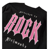 John Richmond Shirt tinta unita Girocollo con Stampa Nero per Bambina RGA26031TS NERO JOHN RICHMOND 
