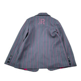 John Richmond Giacca tinta unita con Fantasia A Righe Grigio per Bambina RGA26034GC GRIGIO JOHN RICHMOND 