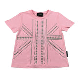 John Richmond T-Shirt Girocollo tinta unita con Applicazioni Rosa per Bambina RGA26044TS ROSA JOHN RICHMOND 