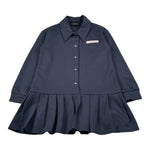 John Richmond Abito Manica Lunga tinta unita con Logo Blu per Bambina RGA26064VE BLU JOHN RICHMOND 