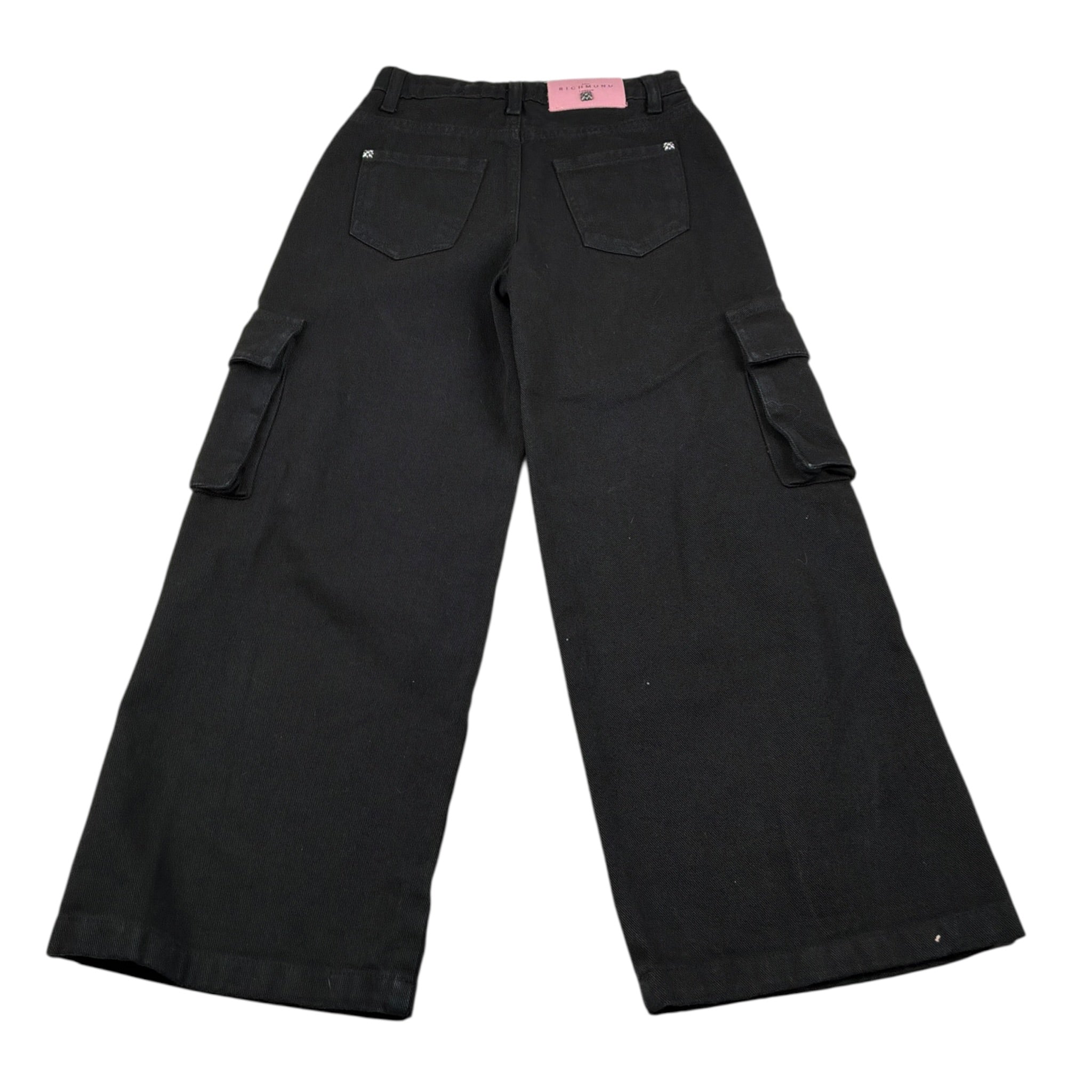 John Richmond Jeans tinta unita Modello Palazzo Nero per Bambina RGA26074PA NERO JOHN RICHMOND 