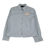 John Richmond Camicia tinta unita con Stampa Azzurro per Bambina RGA26078CA AZZURRO JOHN RICHMOND 