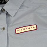 John Richmond Camicia tinta unita con Stampa Azzurro per Bambina RGA26078CA AZZURRO JOHN RICHMOND 