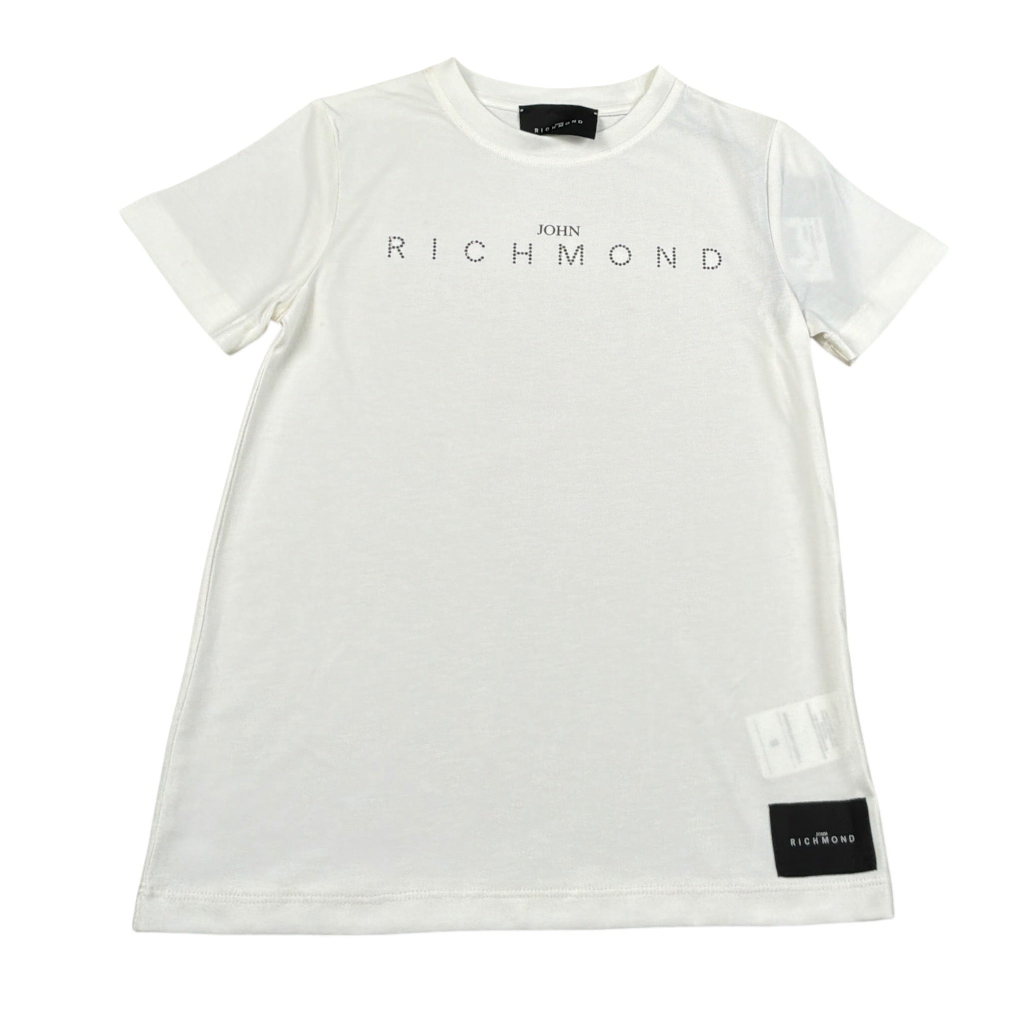 John Richmond T-Shirt tinta unita con Stampa Bianco per Bambina RGA26086TS BIANCO JOHN RICHMOND 
