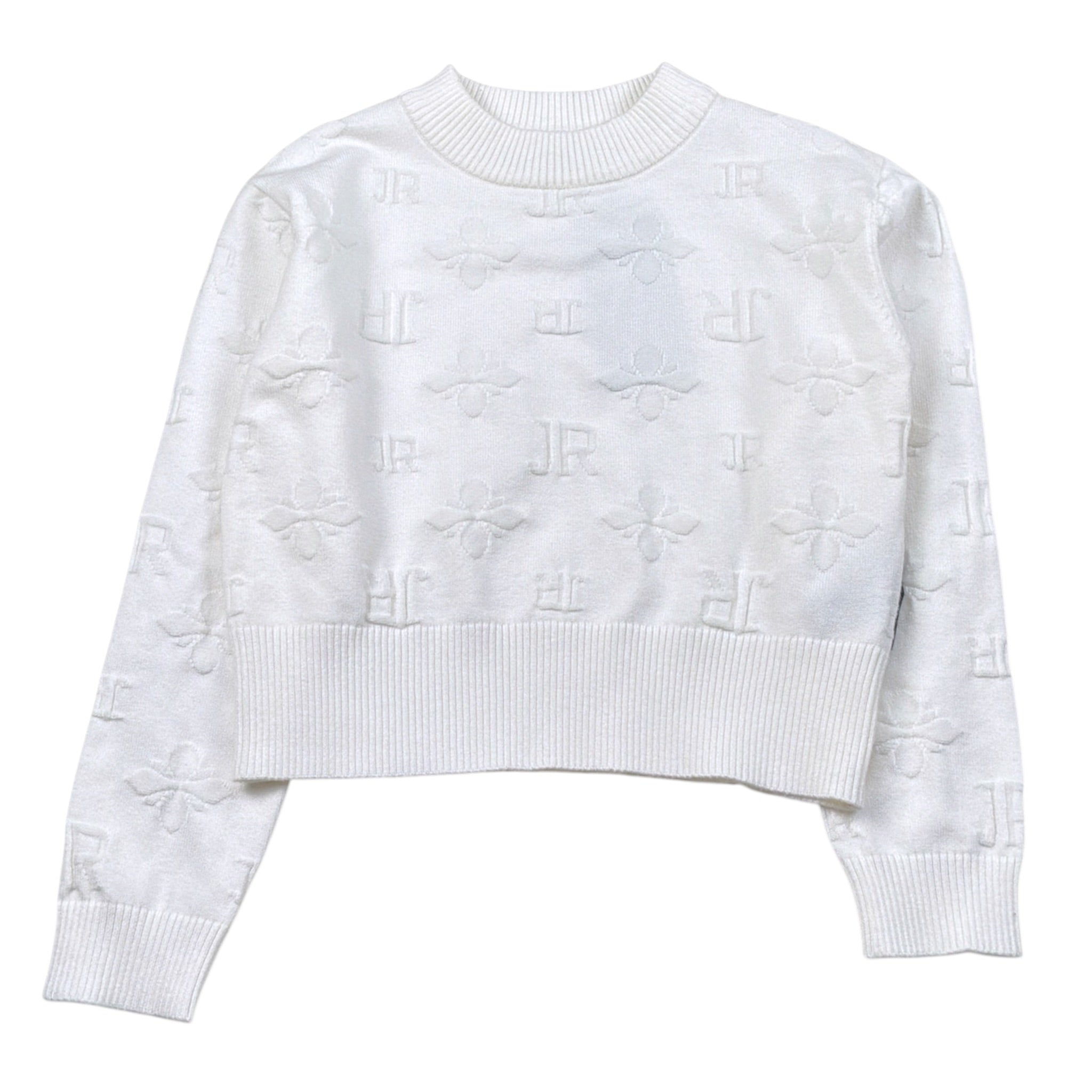John Richmond Maglia tinta unita Logata Bianco per Bambina RGA26087MA BIANCO JOHN RICHMOND 