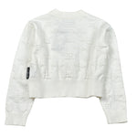John Richmond Maglia tinta unita Logata Bianco per Bambina RGA26087MA BIANCO JOHN RICHMOND 