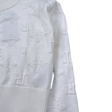 John Richmond Maglia tinta unita Logata Bianco per Bambina RGA26087MA BIANCO JOHN RICHMOND 