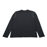 John Richmond Shirt Girocollo tinta unita con Applicazioni Nero per Bambina RGA2608ETS NERO JOHN RICHMOND 