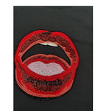 John Richmond Shirt Girocollo tinta unita con Applicazioni Nero per Bambina RGA2608ETS NERO JOHN RICHMOND 