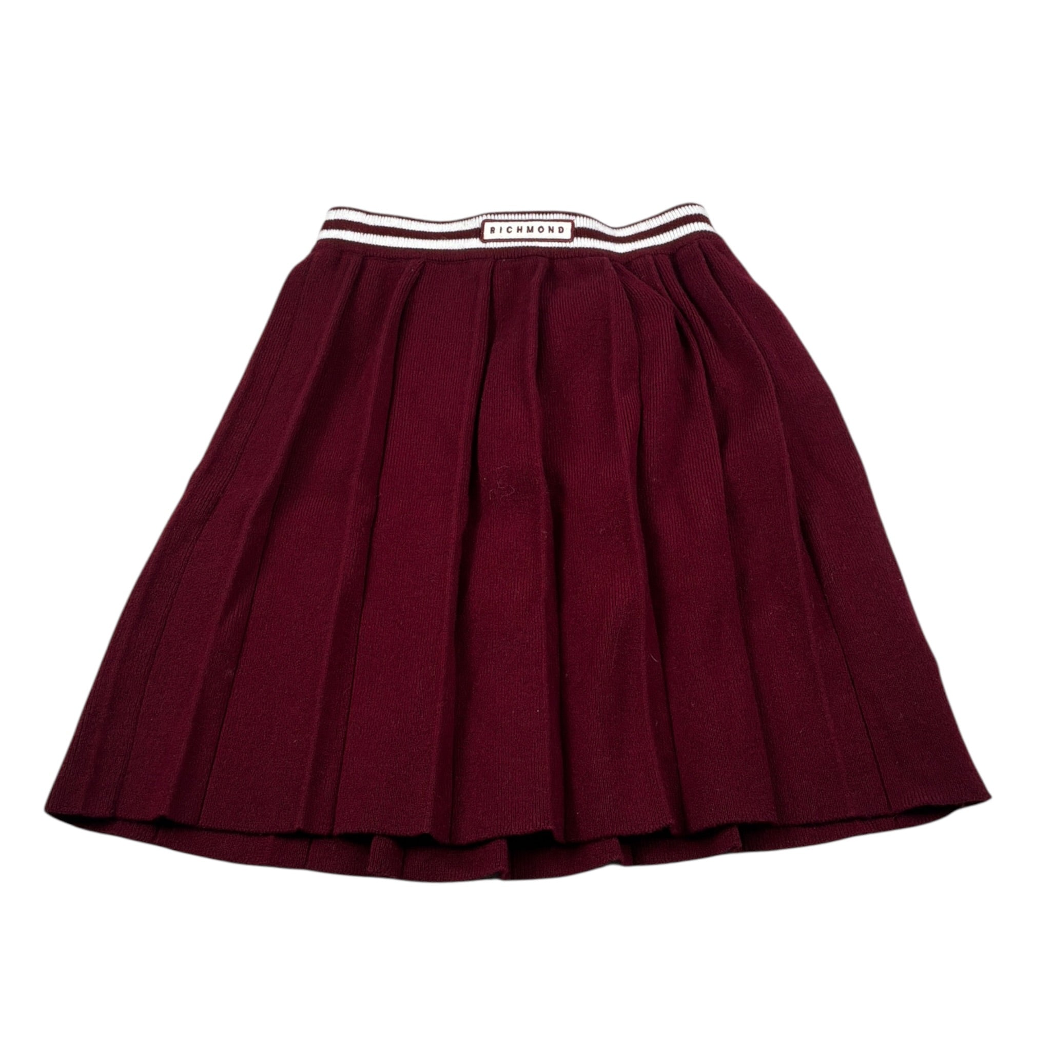 John Richmond Gonna tinta unita con Elastico In Vita Bordeaux per Bambina RGA26102GO BORDEAUX JOHN RICHMOND 