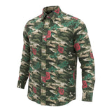 John Richmond Camicia tinta unita con Fantasia Verde per Bambino RGA26110CA VERDE JOHN RICHMOND 