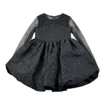 John Richmond Abito tinta unita con Trasparenze Nero per Bambina RGA26116VE NERO JOHN RICHMOND 