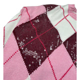 John Richmond Maglia Girocollo Bicolore Rosa/Bianco per Bambina RGA26126MA ROSA/BIANCO JOHN RICHMOND 