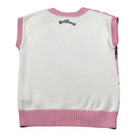 John Richmond Gilet Scollo A V Bicolore Bianco/Rosa per Bambina RGA26130GL BIANCO/ROSA JOHN RICHMOND 