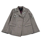 John Richmond Giacca Stampa Fantasia con Applicazioni Beige per Bambina RGA26133GC BEIGE JOHN RICHMOND 