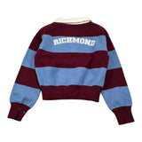 John Richmond Polo In Maglia Bicolore con Fantasia A Righe Azzurro per Bambina RGA26140PO AZZURRO JOHN RICHMOND 