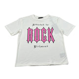 John Richmond T-Shirt Girocollo tinta unita con Stampa Bianco per Bambina RGA26165TS BIANCO JOHN RICHMOND 
