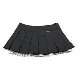 John Richmond Gonna tinta unita con Zip Grigio per Bambina RGA26181GO GRIGIO JOHN RICHMOND 