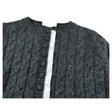 John Richmond Cardigan tinta unita Grigio per Bambina RGA26184CD GRIGIO JOHN RICHMOND 
