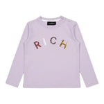 John Richmond Shirt tinta unita con Stampa Rosa per Neonata RIA24054TS ROSA JOHN RICHMOND 