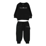 John Richmond Completo 2 Pezzi Felpa-Pantalone tinta unita Nero per Neonato RIA25003CFXX NERO JOHN RICHMOND 