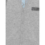 John Richmond Cardigan tinta unita con Logo Grigio per Neonato RIA25010CDX GRIGIO JOHN RICHMOND 
