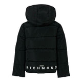 John Richmond Giubbino tinta unita con Cappuccio Stampe Logo Nero per Neonato RIA25011PIX NERO JOHN RICHMOND 