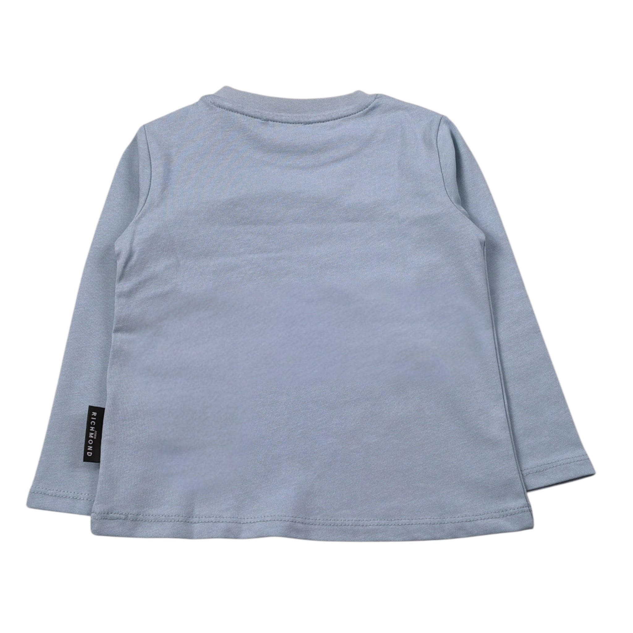 John Richmond Shirt Girocollo tinta unita con Stampa Azzurro per Neonato RIA25012TSX AZZURRO JOHN RICHMOND 