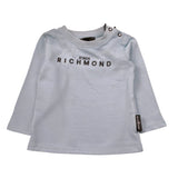 John Richmond Shirt Girocollo tinta unita con Stampa Azzurro per Neonato RIA25012TSX AZZURRO JOHN RICHMOND 