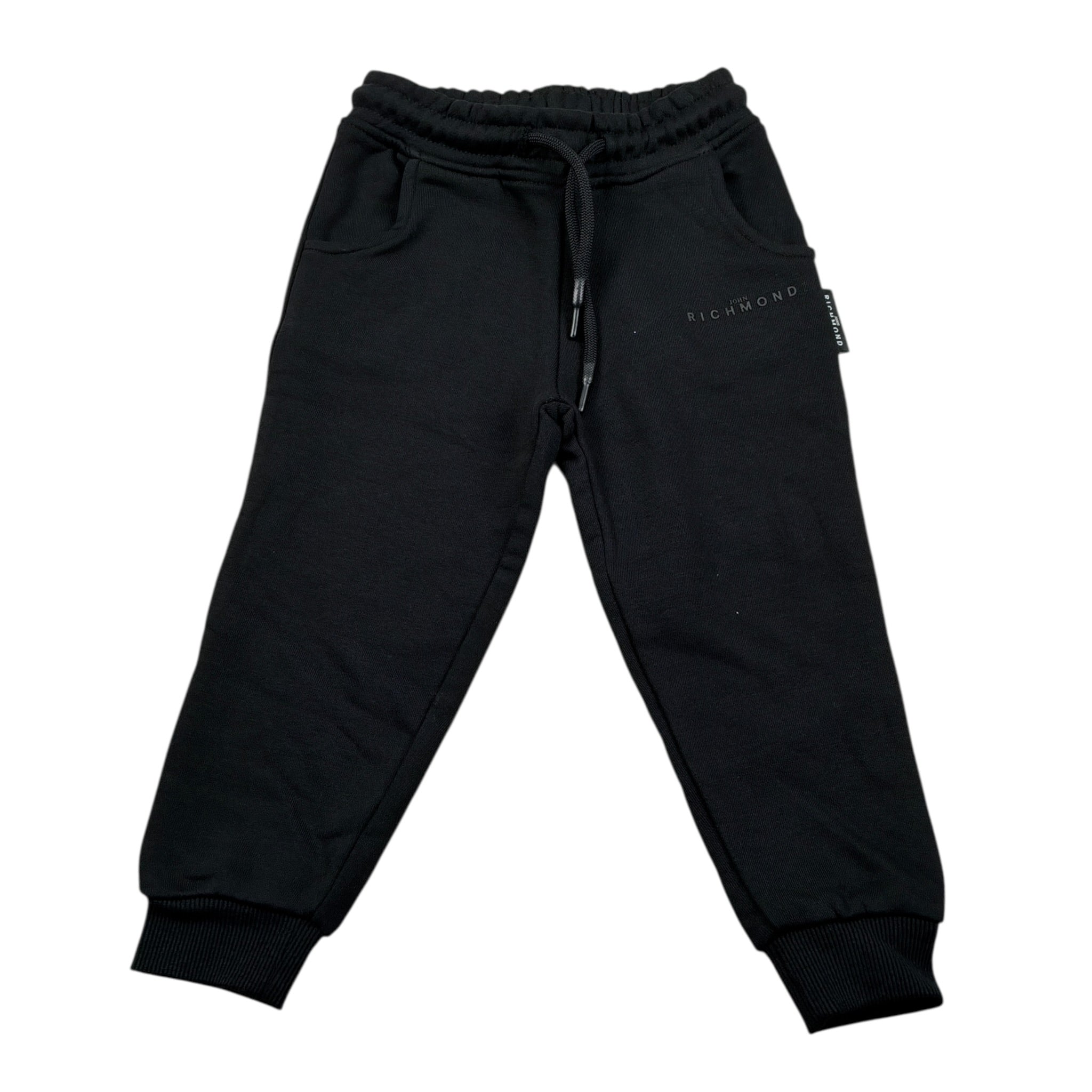 John Richmond Pantalone Tuta tinta unita con Loro Nero per Neonato RIA25014PA NERO JOHN RICHMOND 