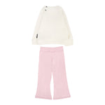 John Richmond Completo 2 Pezzi Felpa-Leggins Bianco/Rosa per Neonata RIA25017CF BIANCO/ROSA JOHN RICHMOND 