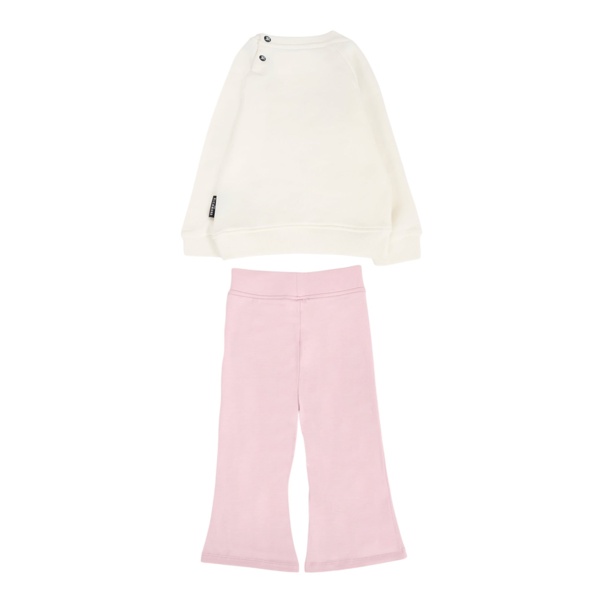 John Richmond Completo 2 Pezzi Felpa-Leggins Bianco/Rosa per Neonata RIA25017CF BIANCO/ROSA JOHN RICHMOND 