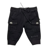 John Richmond Pantalone tinta unita con Elastico In Vita Nero per Bambino RIA25042PAXJ NERO JOHN RICHMOND 