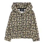 John Richmond Felpa con Zip E Cappuccio Bicolore Nero/Beige per Neonato RIA25047FEXX NERO/BEIGE JOHN RICHMOND 