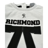 John Richmond Felpa Chiusa Girocollo tinta unita con Logo Bianco per Neonato RIA25051FE BIANCO JOHN RICHMOND 