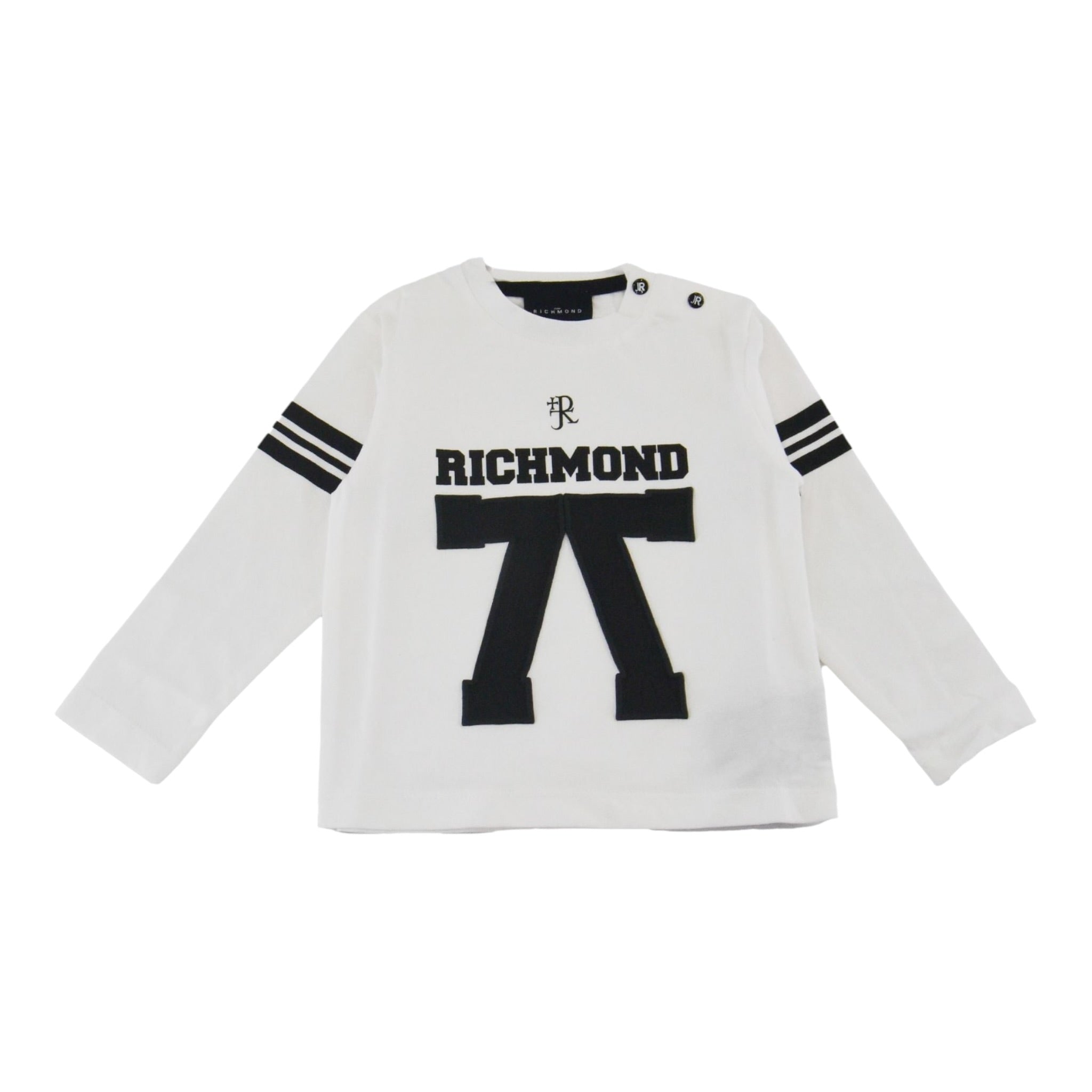 John Richmond Shirt Girocollo tinta unita con Logo Bianco per Neonato RIA25057TS BIANCO JOHN RICHMOND 