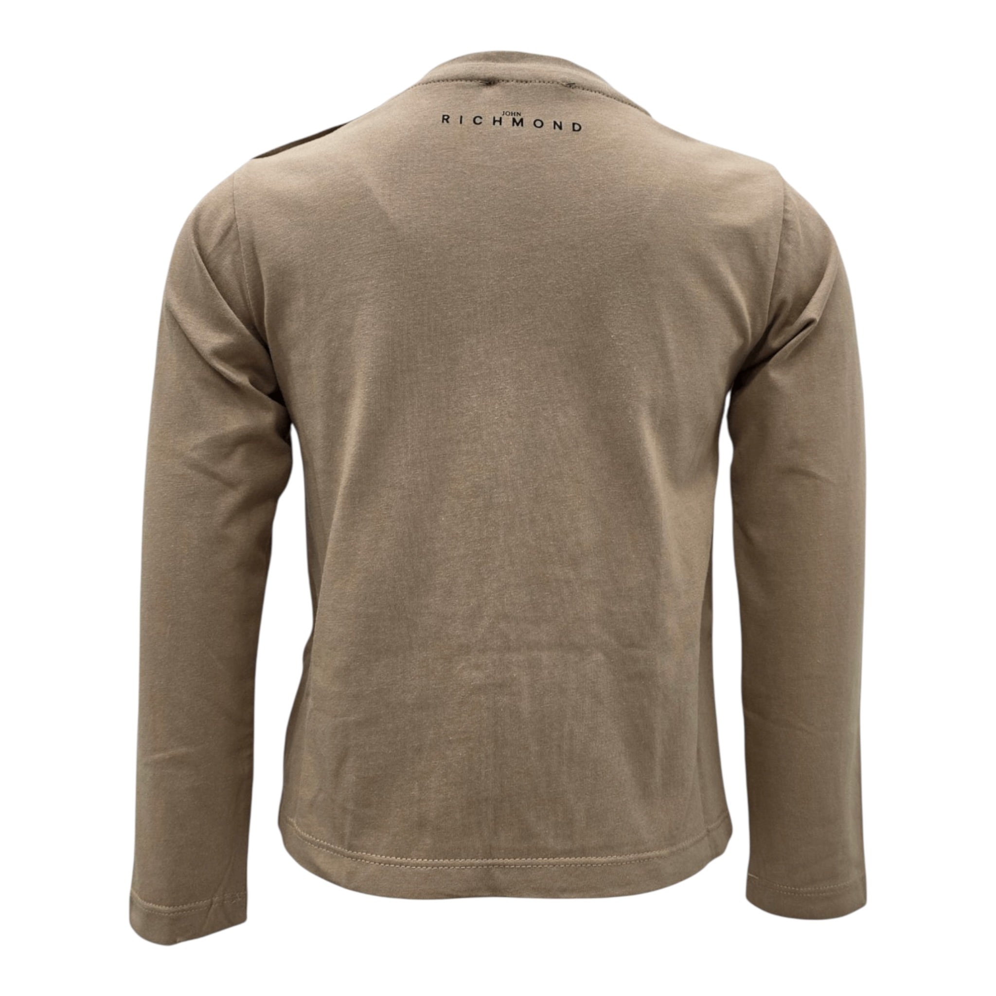 John Richmond Shirt tinta unita con Stampa Marrone per Bambino RIA25060TSJ MARRONE JOHN RICHMOND 