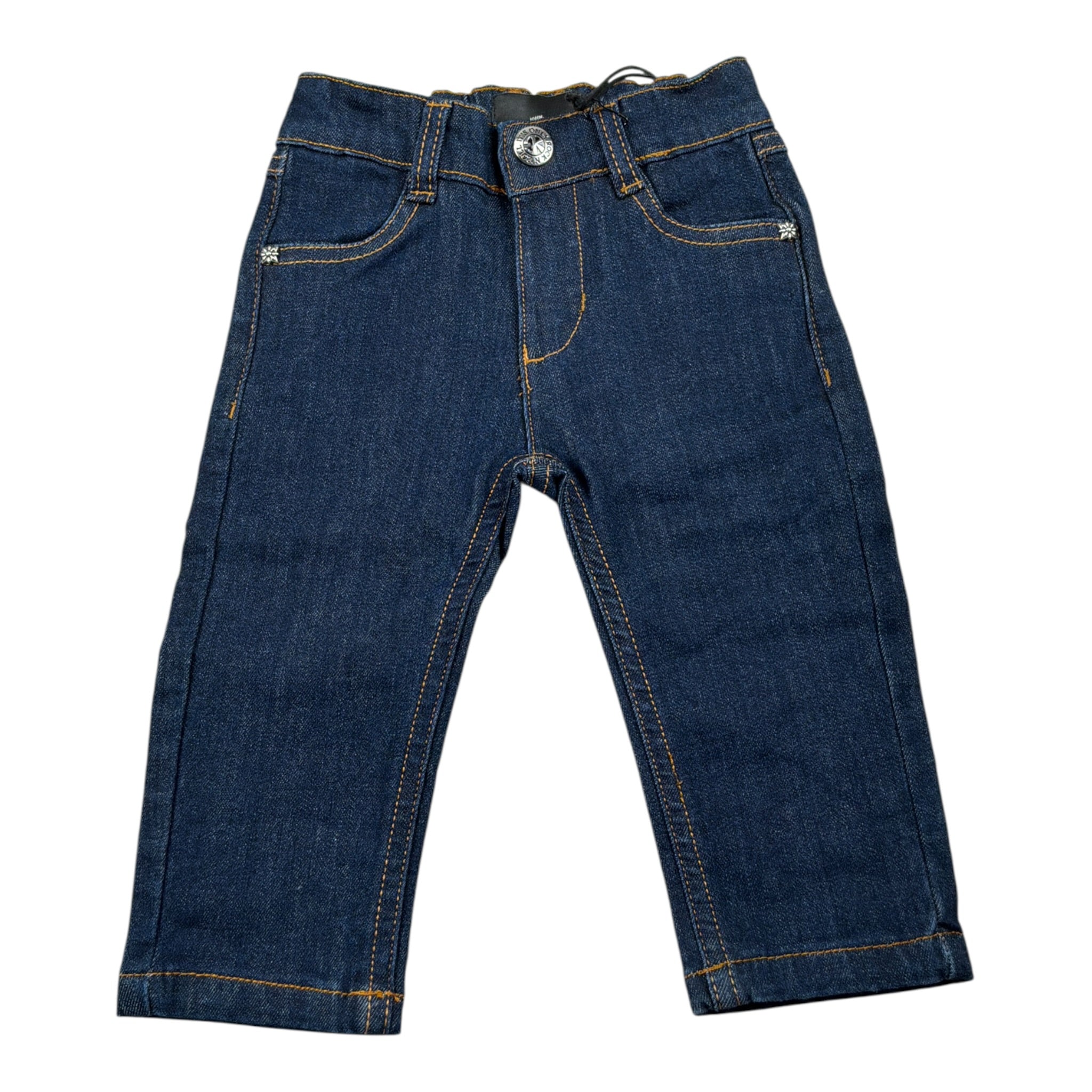 John Richmond Jeans tinta unita con Elastico In Vita Blu per Neonata RIA25090JE BLU JOHN RICHMOND 