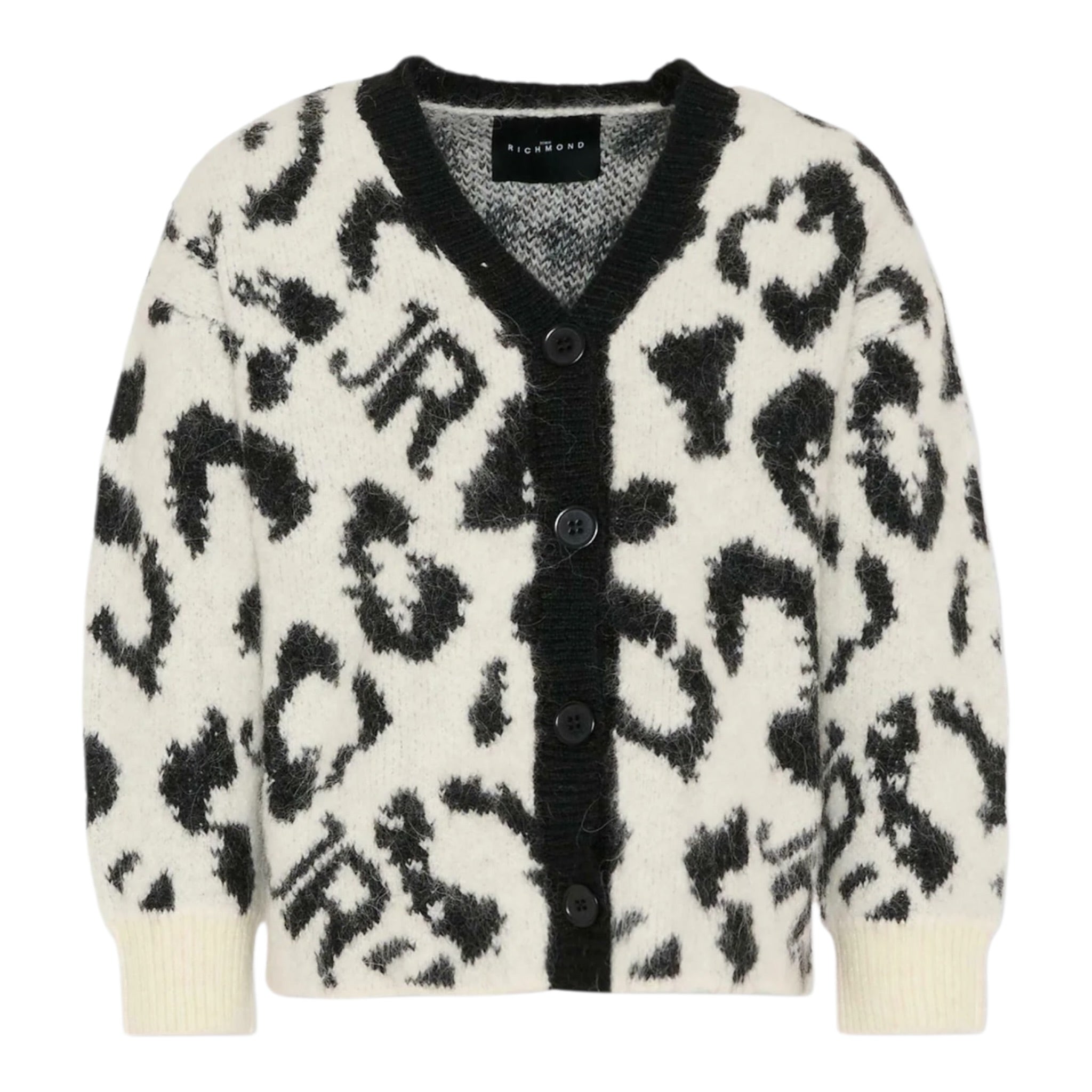 John Richmond Cardigan tinta unita Fantaisa Maculata Panna per Bambina RIA25112CDJ PANNA JOHN RICHMOND 