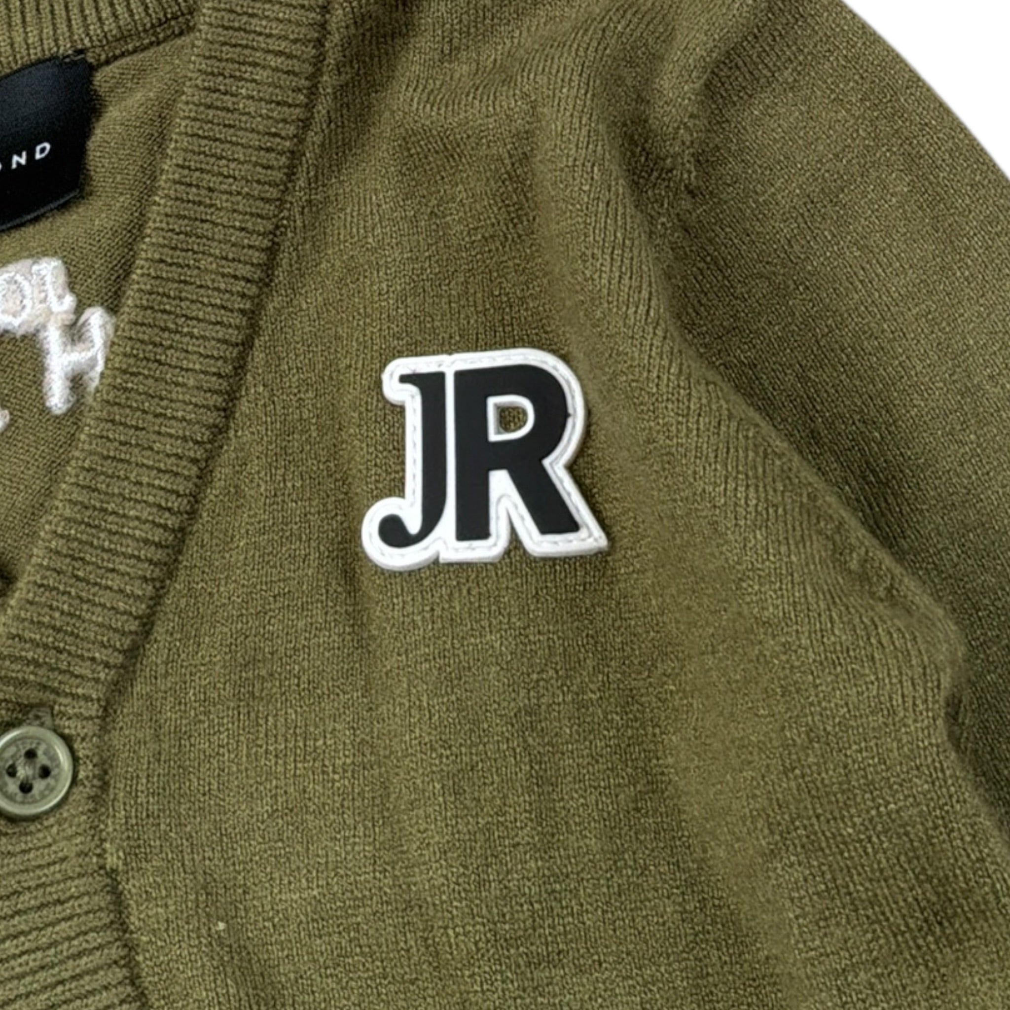 John Richmond Cardigan tinta unita con Logo Verde per Neonato RIA26010CD VERDE JOHN RICHMOND 