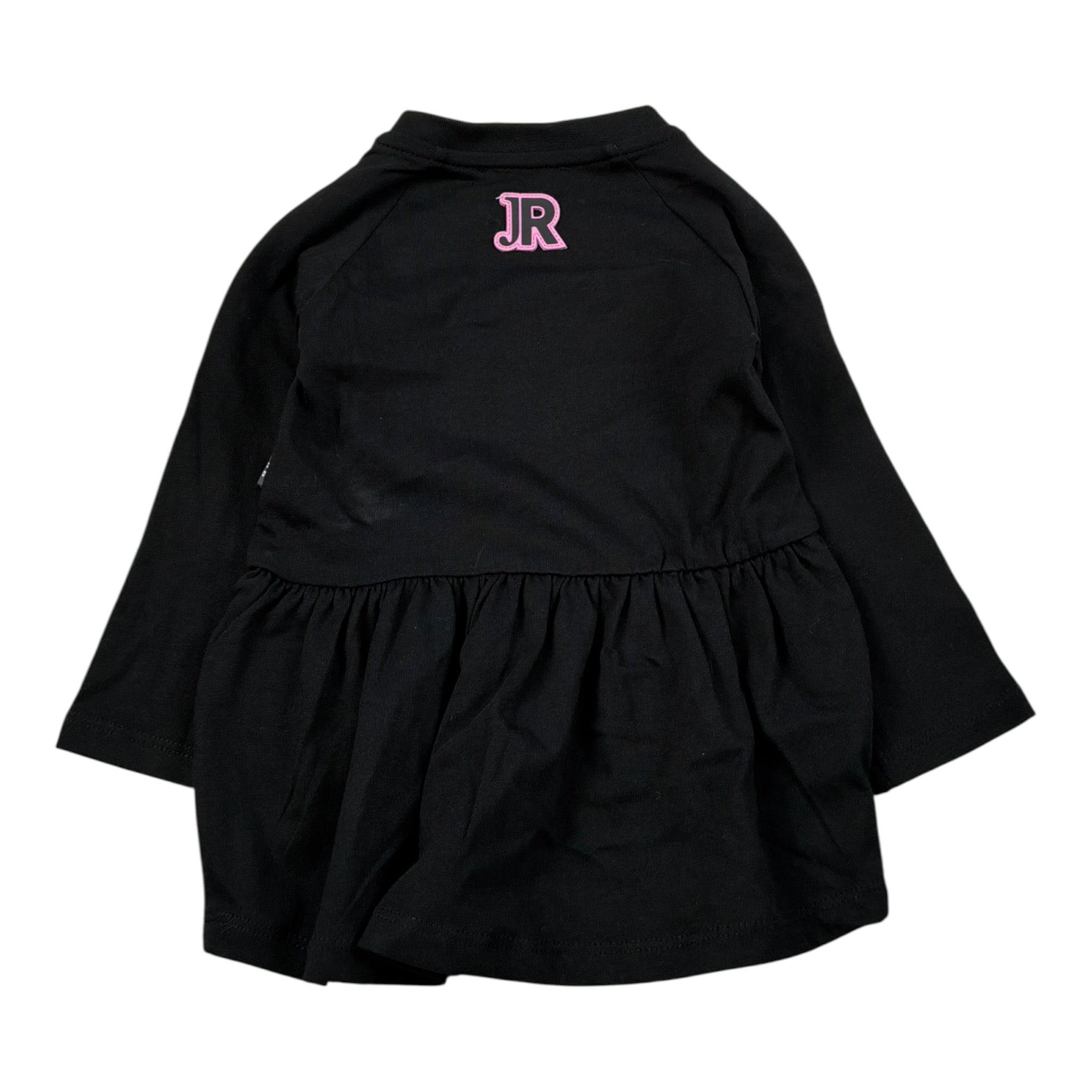 John Richmond Abito tinta unita con Stampa Nero per Neonata RIA26019VE NERO JOHN RICHMOND 
