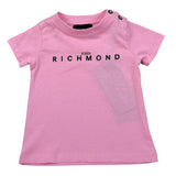 John Richmond T-Shirt tinta unita con Brillantini Rosa per Neonata RIA26033TS ROSA JOHN RICHMOND 